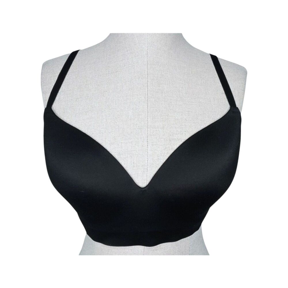 Soma Enbliss Wireless Bra sz 34D * Black Wire Free Soft Cup No Wire Stretch
